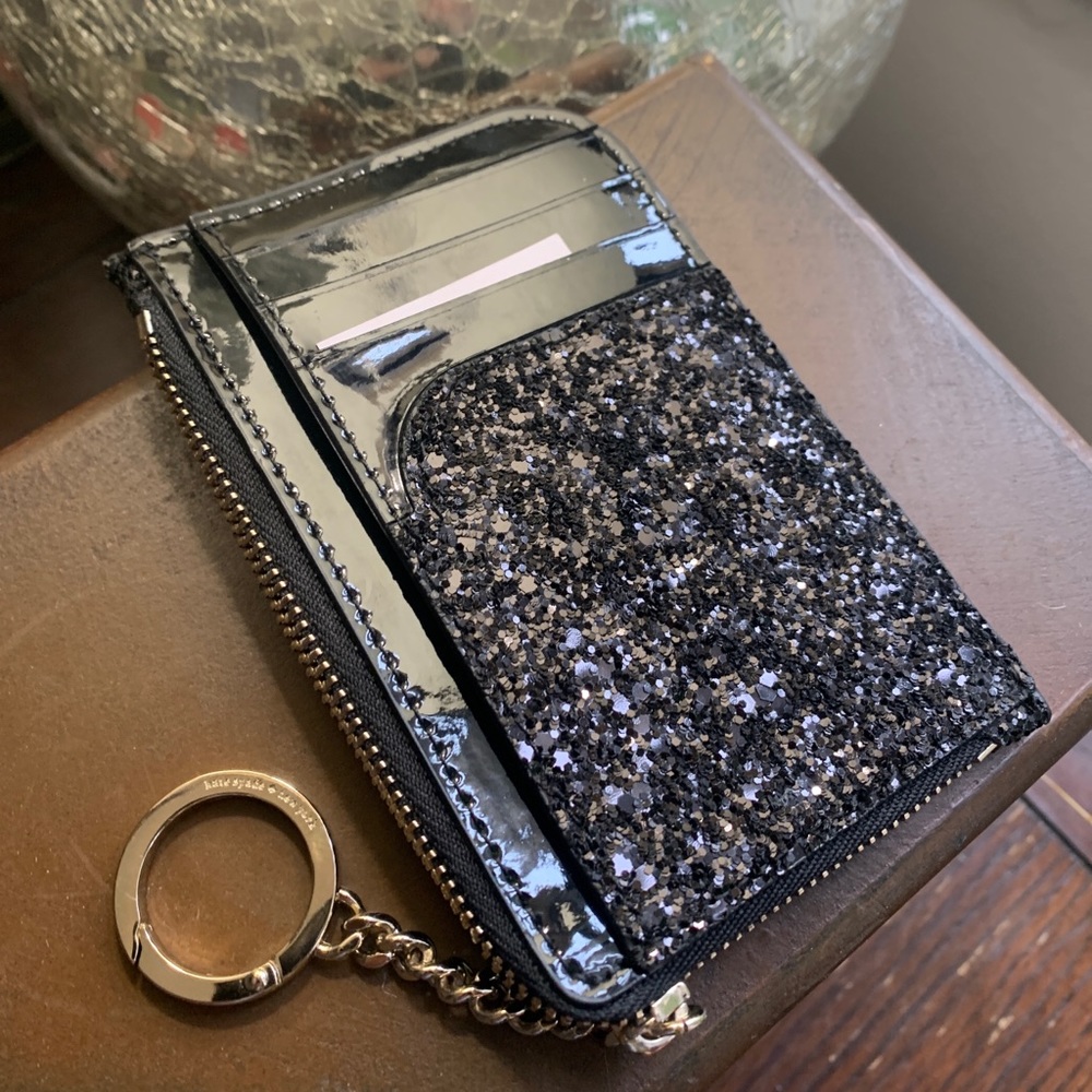 SOLD⛔️Authentic Kate Spade glitter/Patent leather cd/Key - Picture 6 of 6